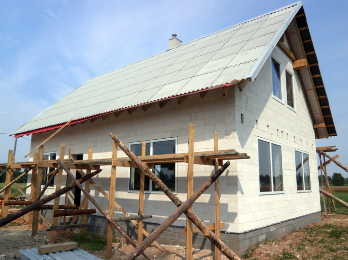 ProjektsAldis - uzbūvētās mājas bildes