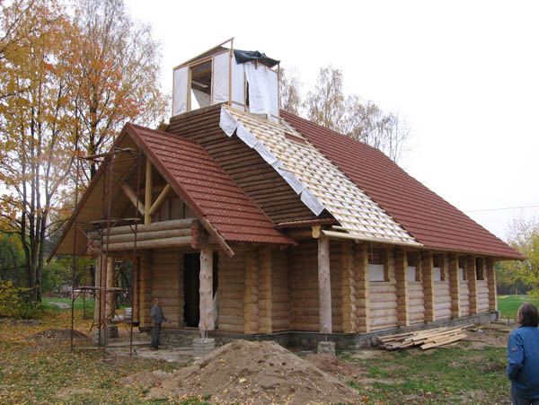 Guļbaļķu baznīca Lēdmanē, projekts