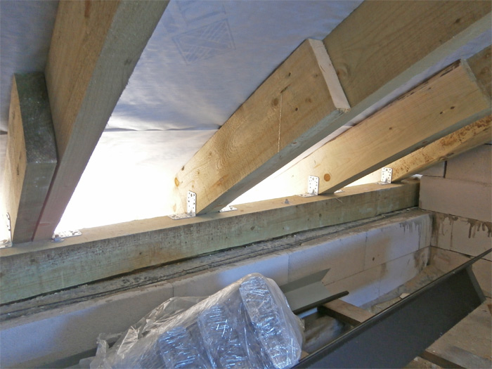 Mājas projekts Dina, foto no mājas būvniecības gaitas