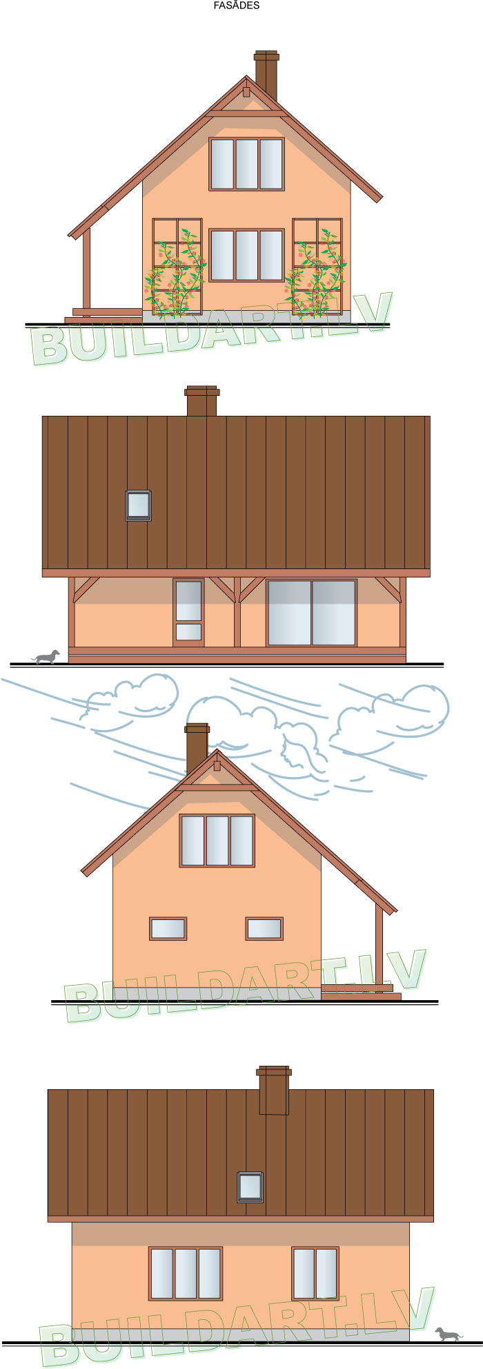 Pirts projekts "Pirts lielai ģimenei" - fasādes