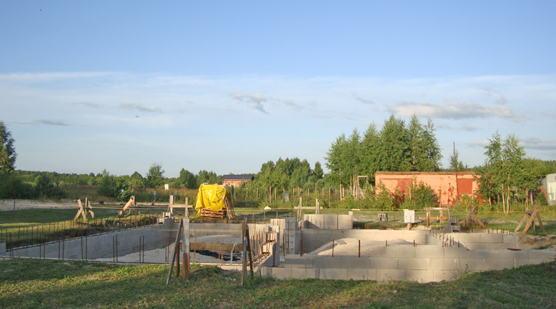 Mājas projekta "Valentīna" būvniecības process