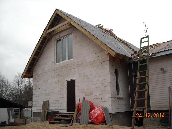 Mājas projekts "Aldis" - mājas būvēšanas procesa bildes