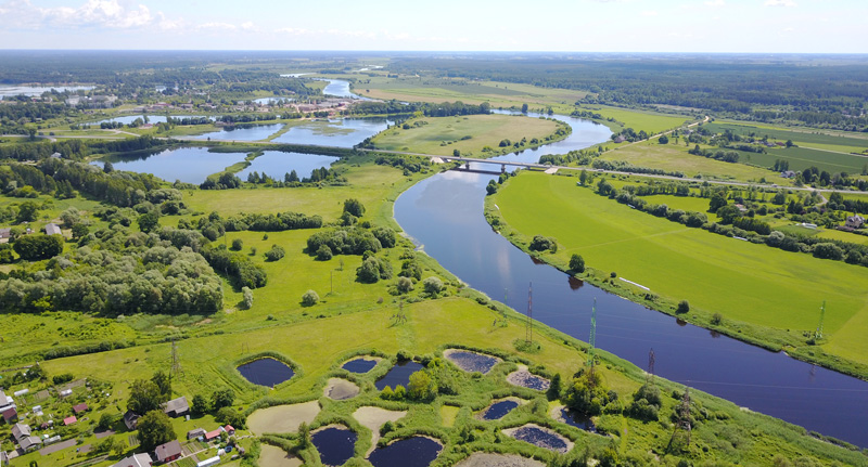 Latvijas Daba, Lielupe, aerofoto