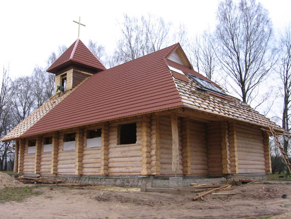 Guļbaļķu baznīca Lēdmanē, projekts