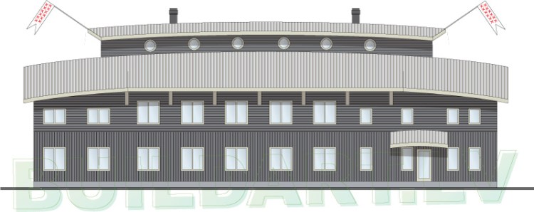 Noasa un Poseidona laivu darbnīcas projekts - fasādes