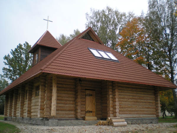 Guļbaļķu baznīca Lēdmanē, projekts