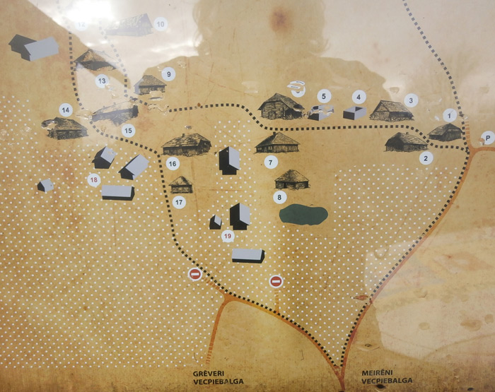 Teritorijas shēma 19.gs beigu, 20.gs sākuma apbūvei Vēveros