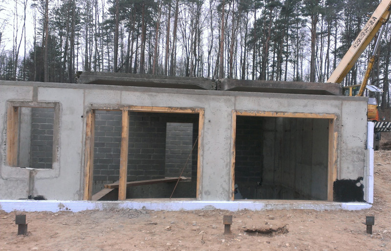 Lielas dzīvojamās mājas projekts "Vēsma" - būvniecības procesa bildes