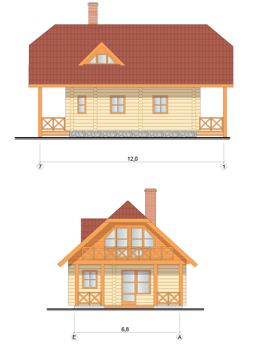 Guļbaļķu ēkas projekts, pirts