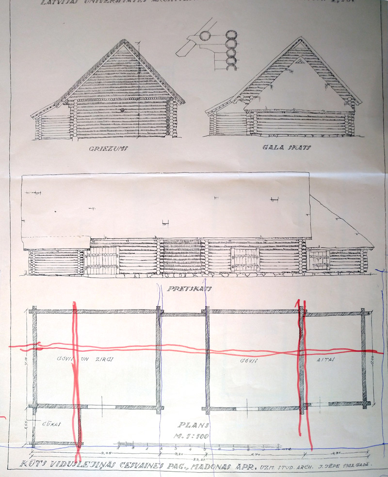 Āderu pētijums senai mājai