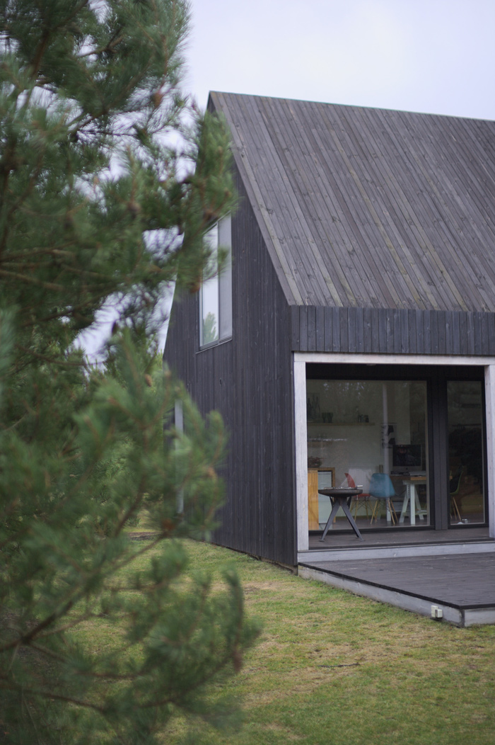 Atpūtas mājas - viesu nama "Sīpoli" projekts, uzbūvētās ēkas bildes