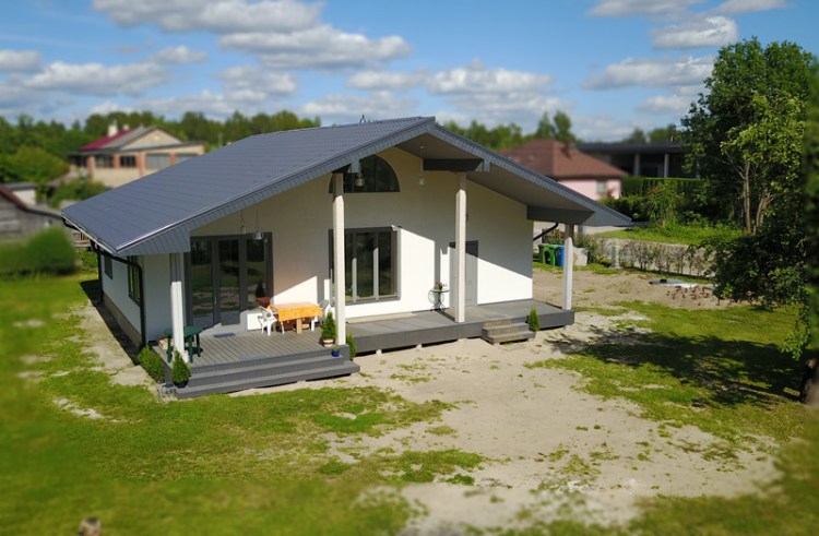 Mājas projekts "Eižens", uzbūvētās mājas bildes