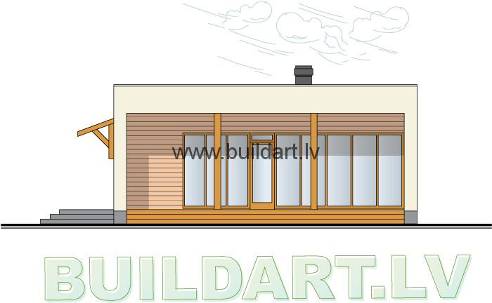 Saimniecības ēkas projekts, fasāde