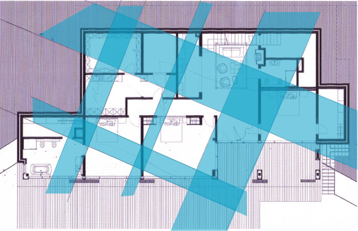 Alūksnes brīvdienu mājas āderu plāns