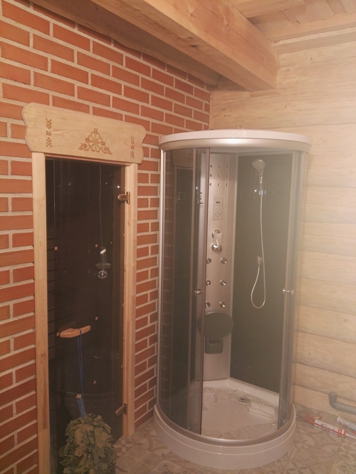 Pirts projekts "Ķipis" - kompakta, omulīga guļbaļķu pirtiņa, gatavās ēkas bildes