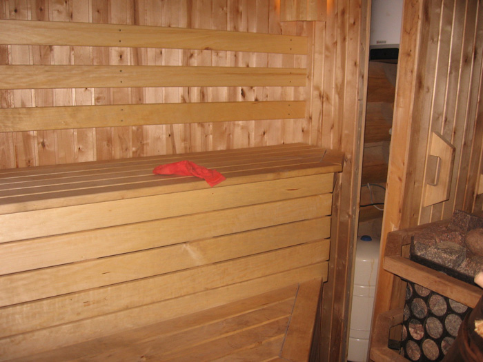 Guļbūves pirts projekts, uzbūvētās ēkas bildes