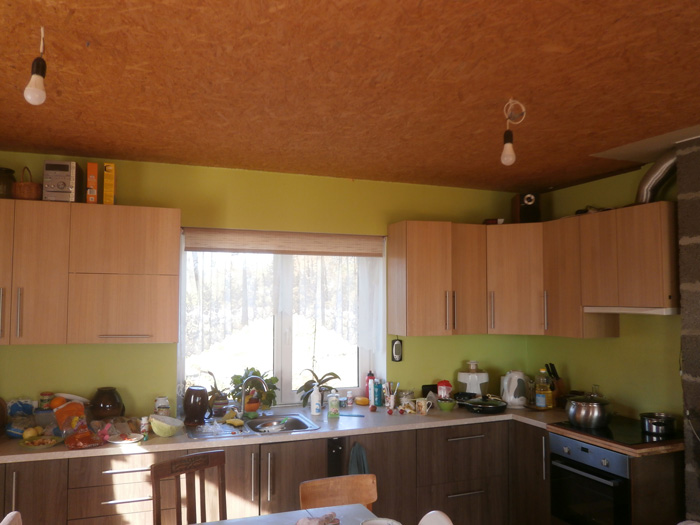 Saimniecības ēkas projekts "Edžus" - pagaidu dzīvojamā māja - uzbūvētās ēkas bildes