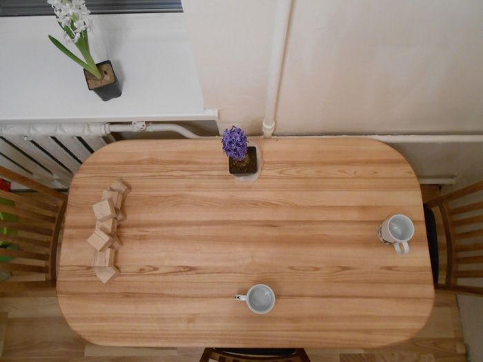 Paštaisīts oša koka galds - 2. versija LUX