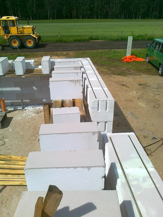 Mājas projekts "Rita 2", būvniecības process