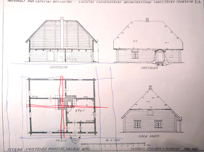 Āderu pētijums senai mājai