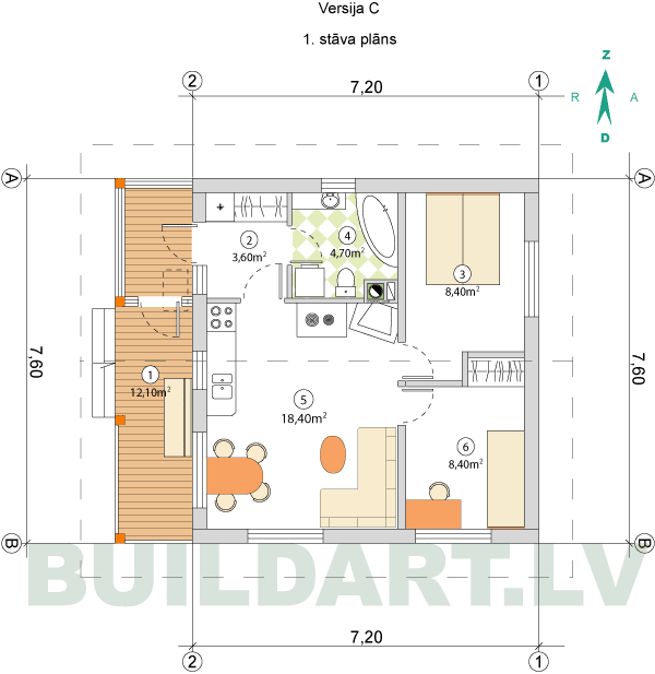 Mazas mājiņas projekts, plāna versija