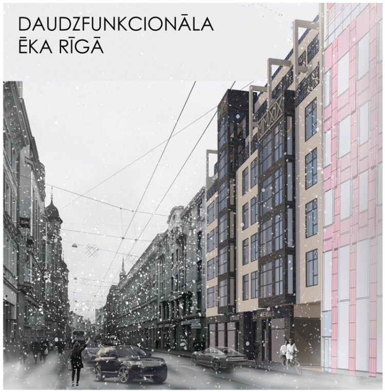 Dauddzīvokļu mājas projekts Rīgā