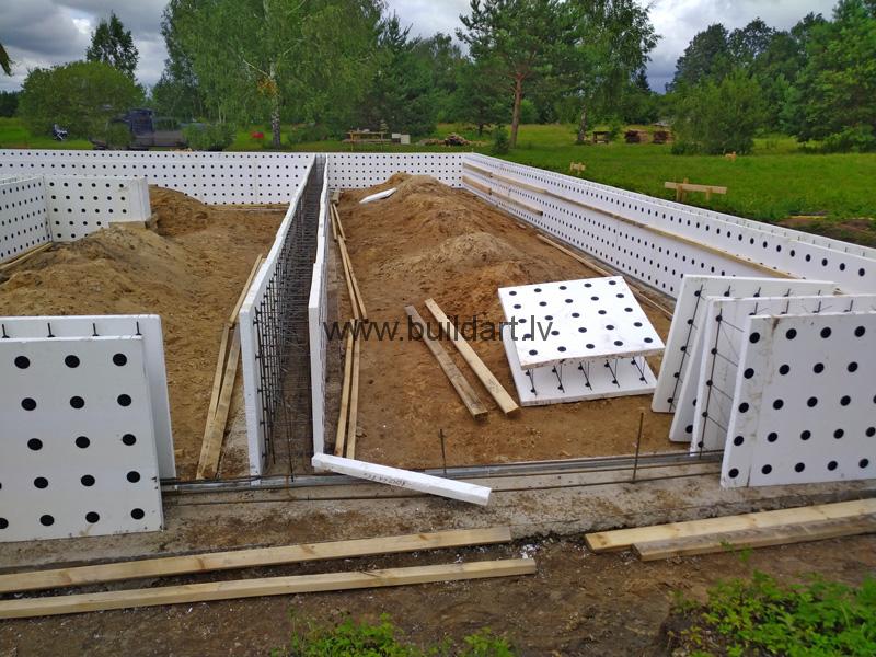 Pašrocīga būvniecība - pamatu veidņi