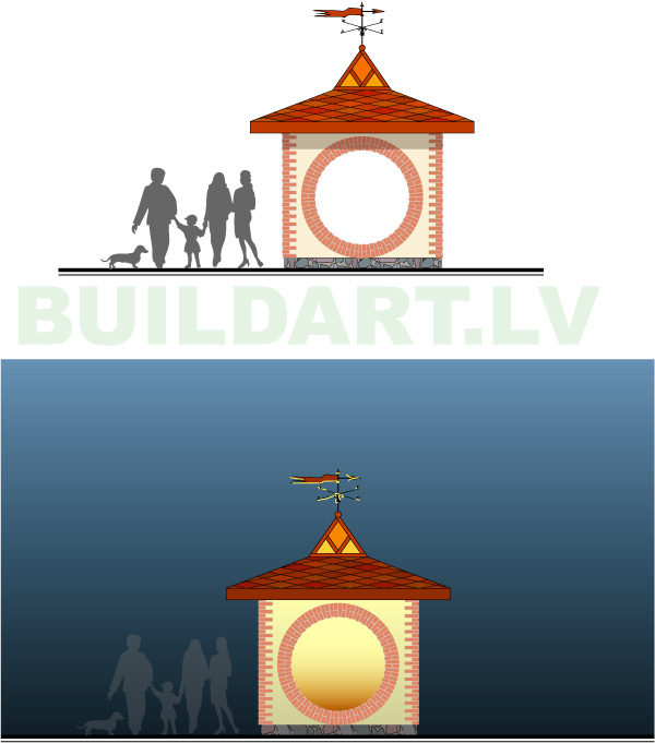 Paviljons dabas parkā Ulubele