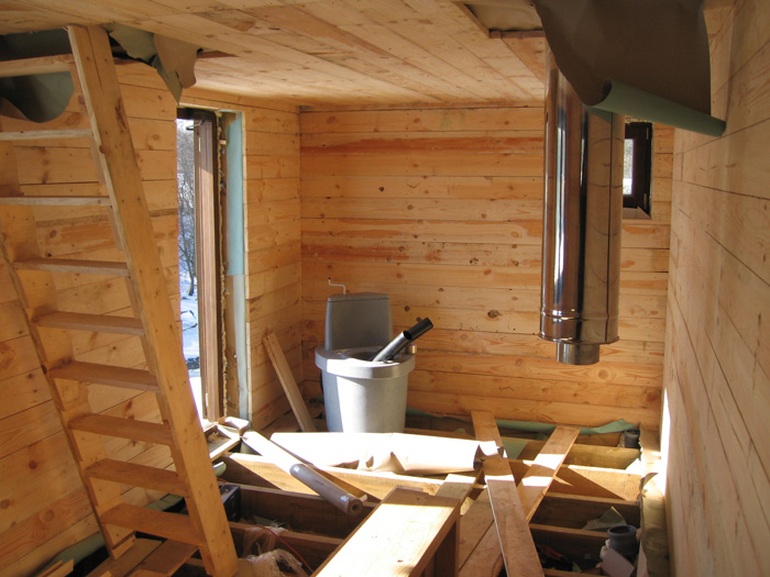 Sīkmājas projekts, būvniecības procesa bildes