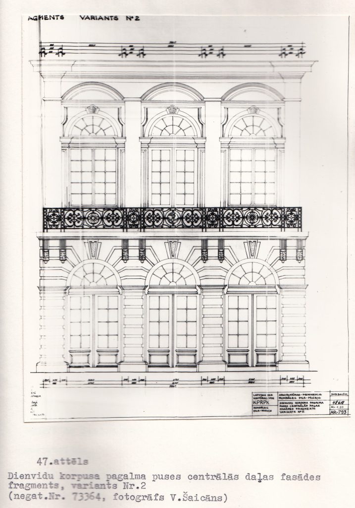 Rundāles pils restaurācijas zinātniskās atskaites materiāli