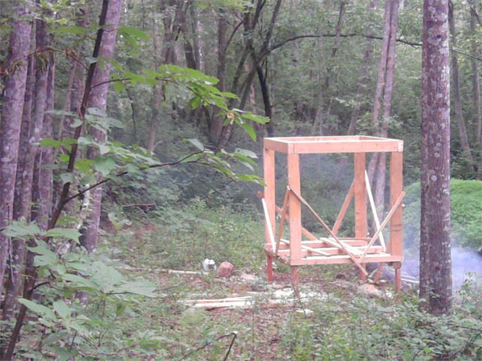 Paviljona projekts, būvniecības process