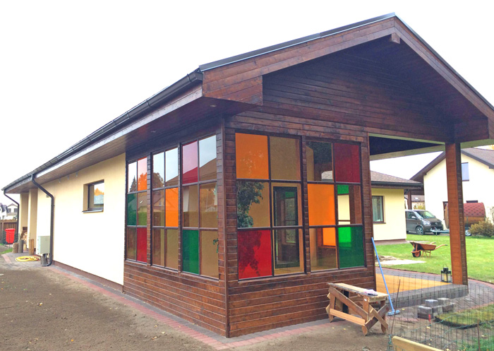 Rekonstrukcijas projekts - pirts un atpūtas telpas pie dzīvojamās mājas, uzbūvētās ēkas bildes