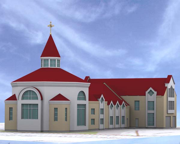 Baznīca Pārdaugavā, skiču projekts