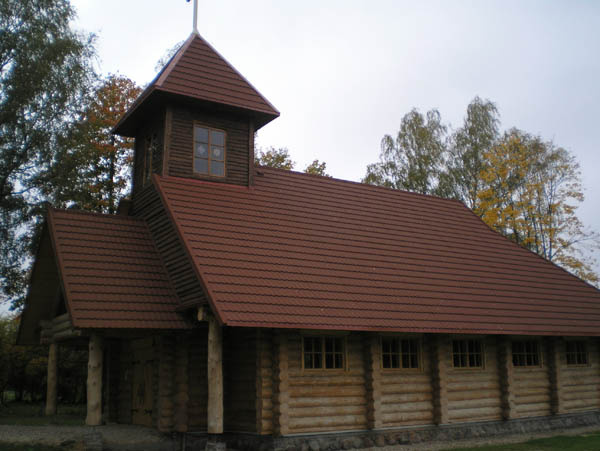 Guļbaļķu baznīca Lēdmanē, projekts