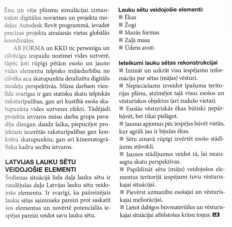 Ēkas novietojums lauku sētā