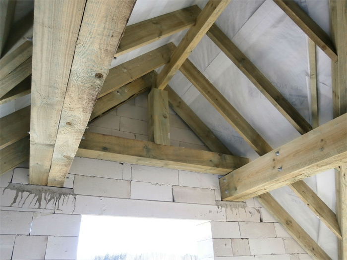 Mājas projekts Dina, foto no mājas būvniecības gaitas