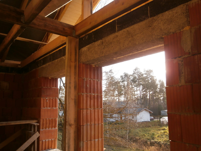 Ekonomiskas, ērtas divstāvu mājas projekts 110kvm, būvniecības bildes