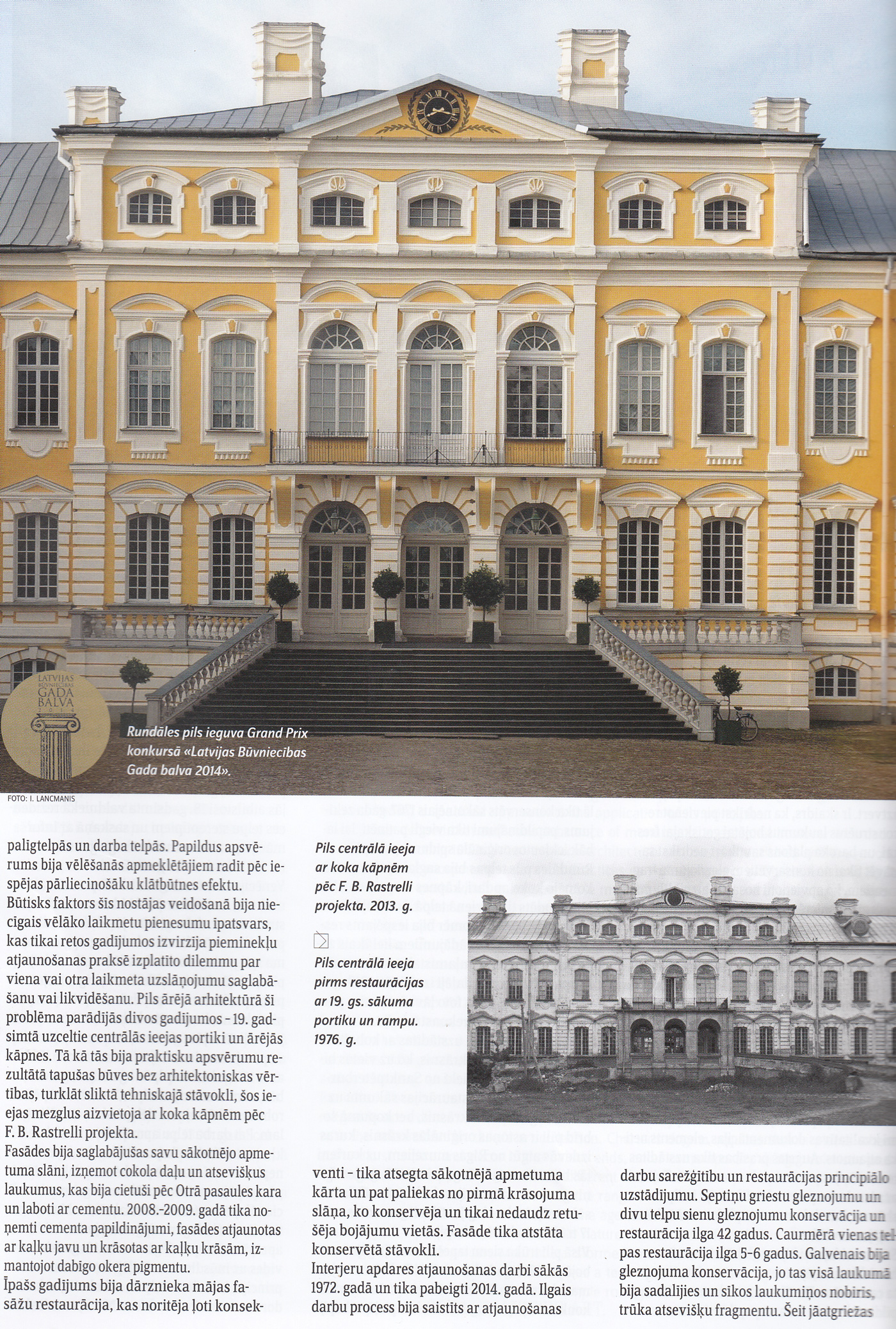 Lappuse no raksta "Latvijas architektūra"