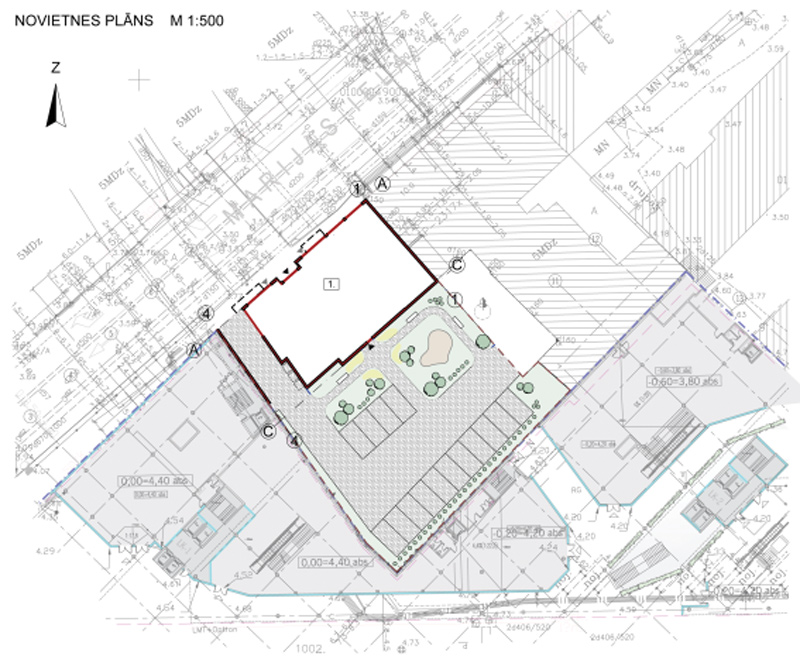 Dauddzīvokļu mājas projekts Rīgā - ģenplāns