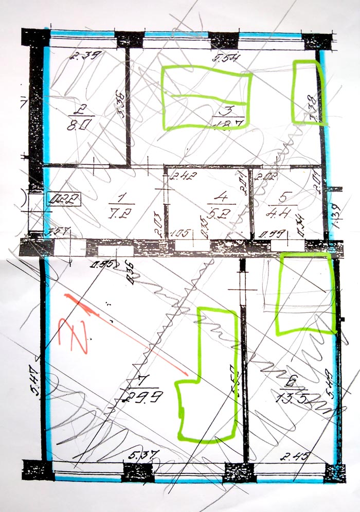 Āderu noteikšana, āderu plāni