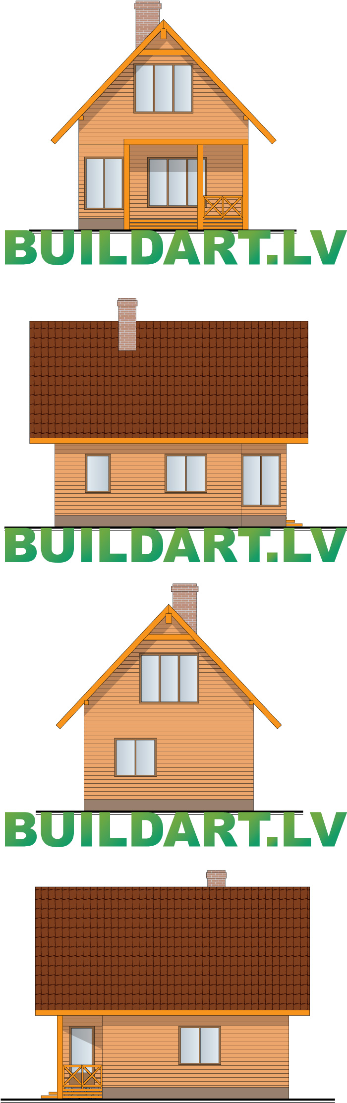 Saimniecības ēkas projekts - "dzīvojamā saimniecības ēka" "Puds"