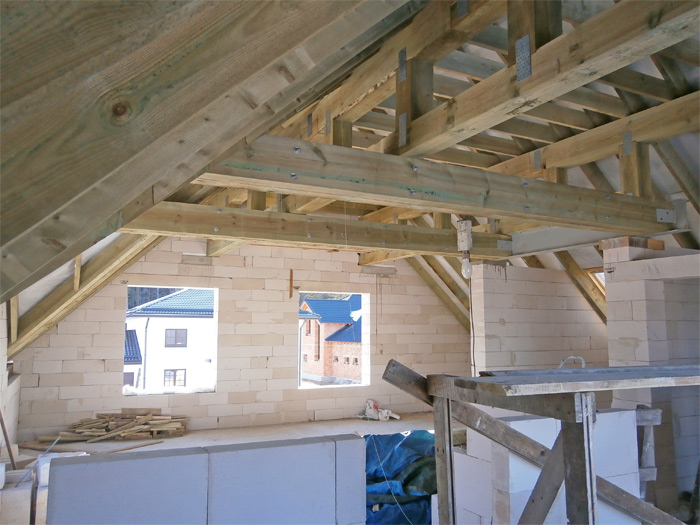 Mājas projekts Dina, foto no mājas būvniecības gaitas