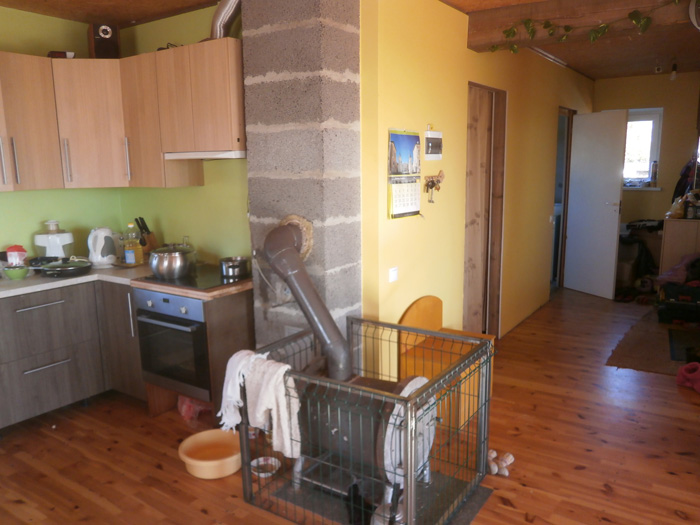 Saimniecības ēkas projekts "Edžus" - pagaidu dzīvojamā māja - uzbūvētās ēkas bildes