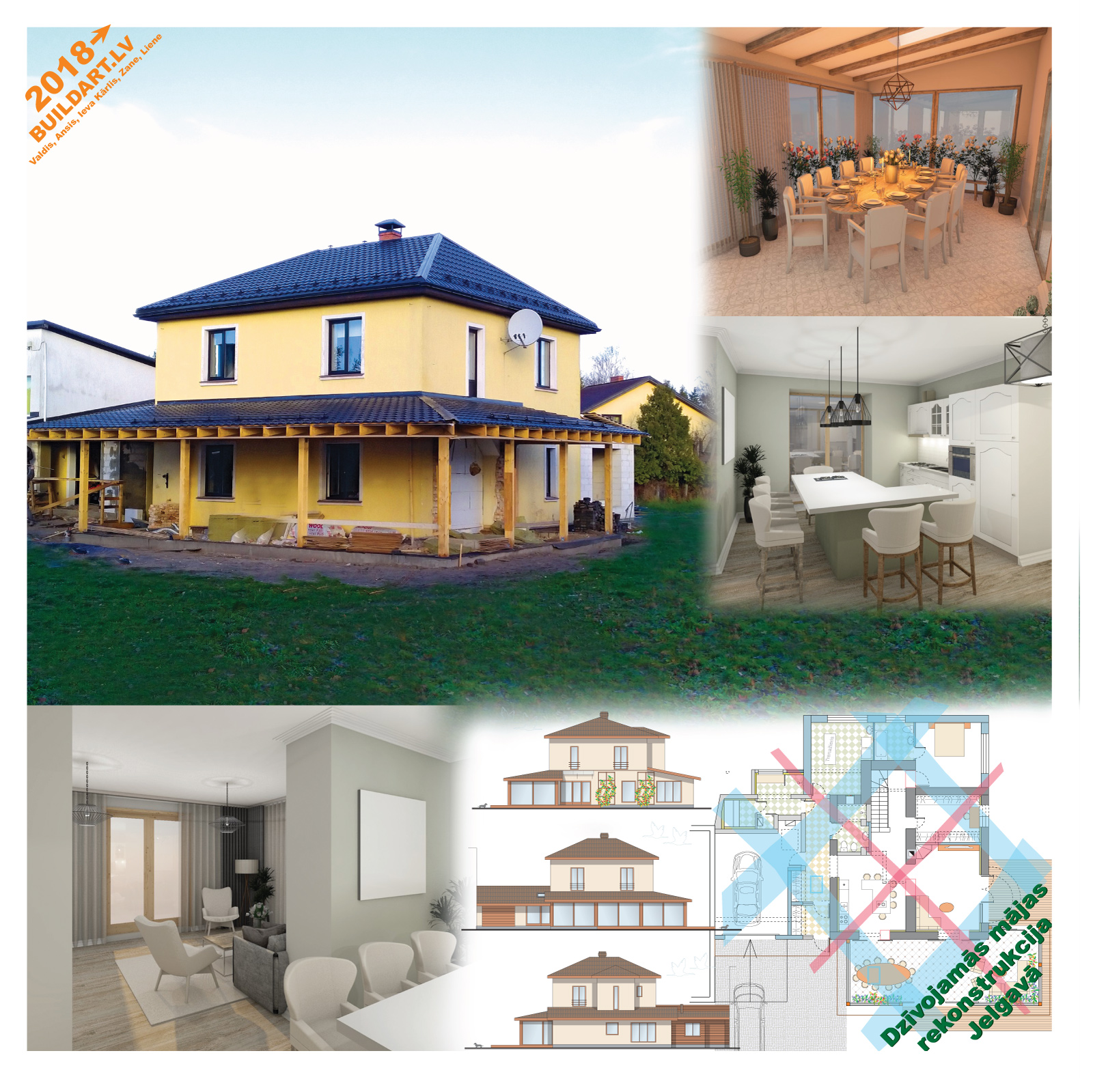 Dzīvojamās mājas rekonstrukcijas projekts