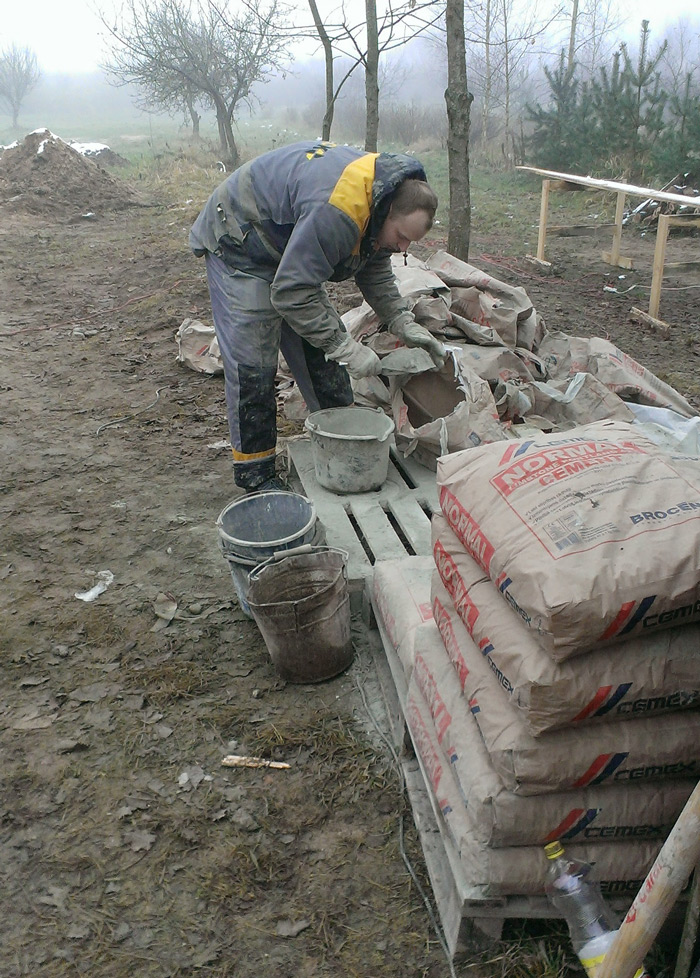 Mājas projekts "Ansis" - būvniecības procesa bildes