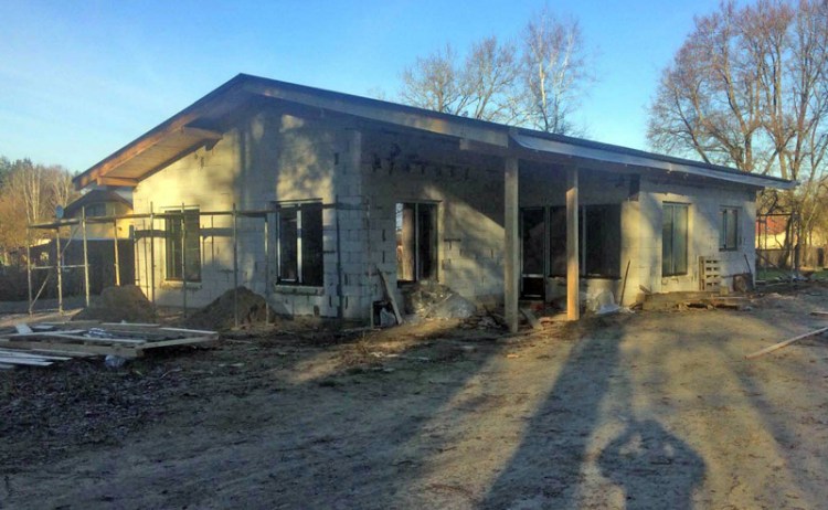 Dzīvojamā māja vienā stāvā - projekts "Andris" - uzbūvētās mājas bildes