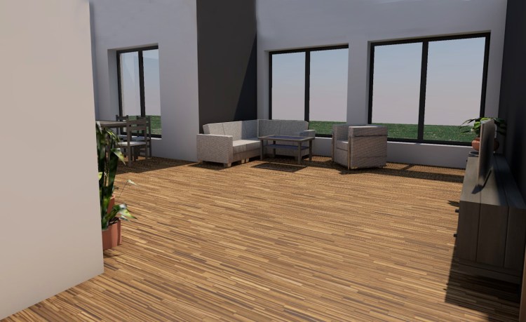 Mājas projekta "Aleksandrs" - vizualizācijas