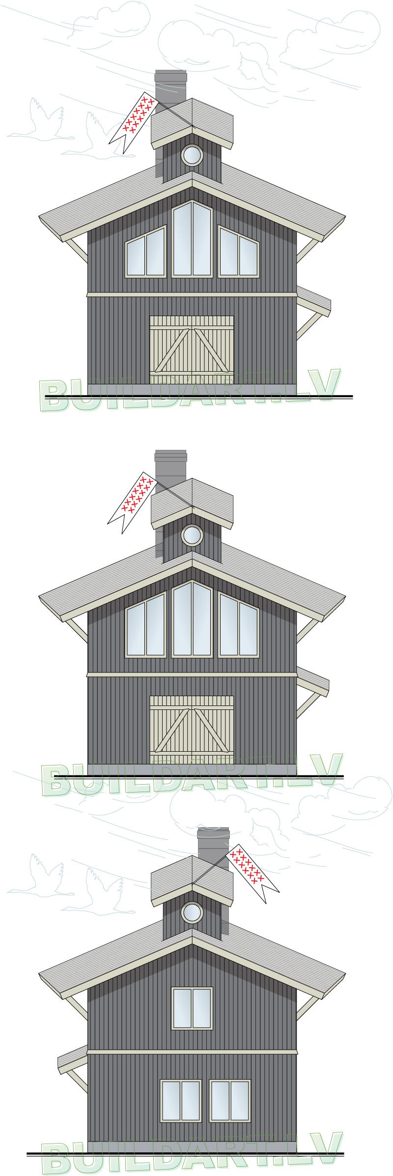 Noasa un Poseidona laivu darbnīcas projekts - fasādes