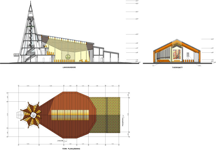 Dalība konkursā jaunā Valer baznīca, baznīcas skiču projekts, plāni, fasādes, vizualizācijas