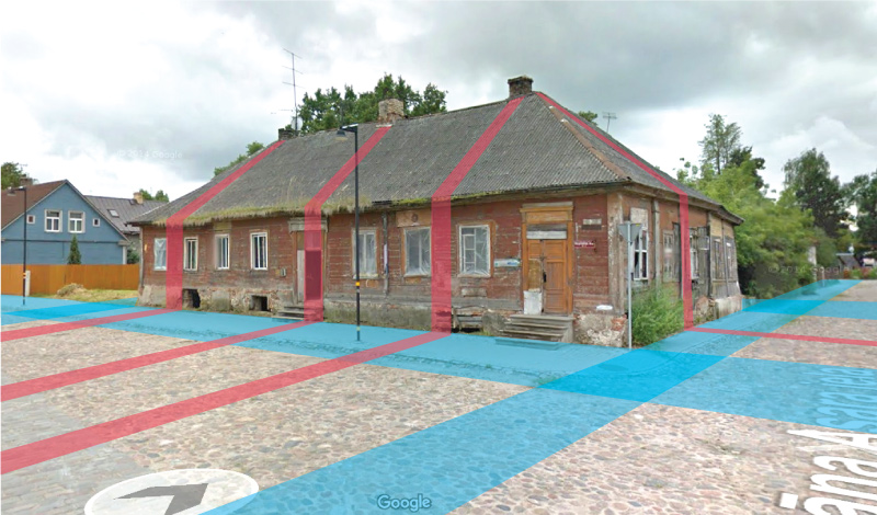 Āderu plāns mājai Vecpilsētas ielā, Jelgavā